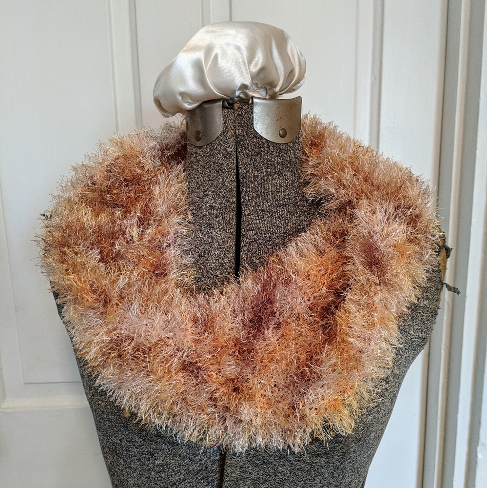 Fluffy infinity scarves